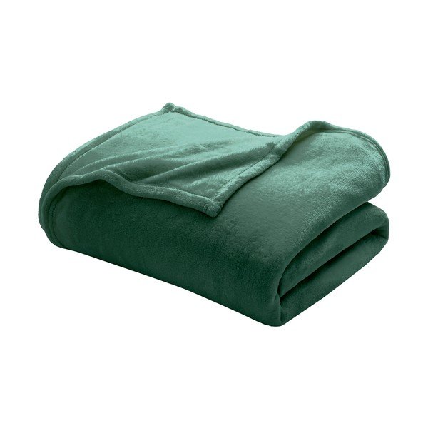 Zelena deka od mikroflanela 220x240 cm Flanou – douceur d'intérieur
