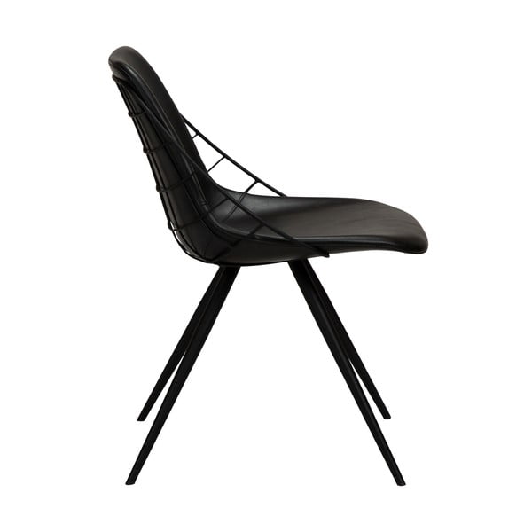 Crna blagovaonska stolica s imitacijom kože DAN-FORM Denmark Sway-image-2