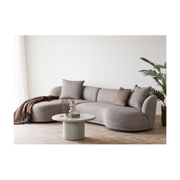 Krem okrugao stolić za kavu ø 80 cm Nagano – House Nordic-image-3