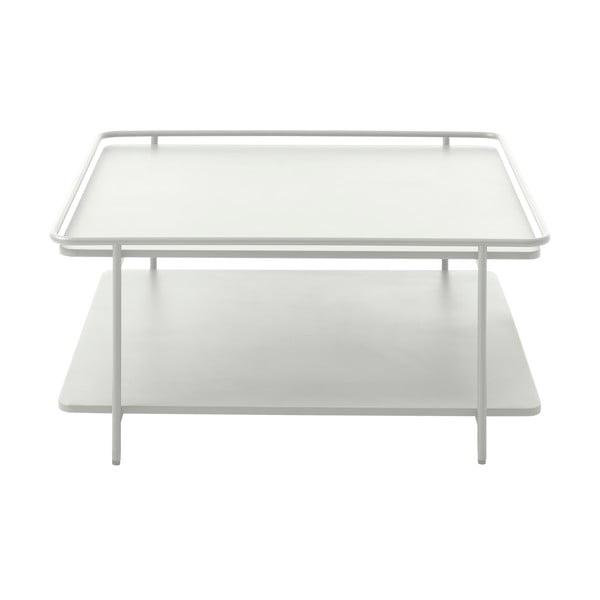 Svijetlo sivi metalni stolić za kavu 75x75 cm Yuba – Unique Furniture