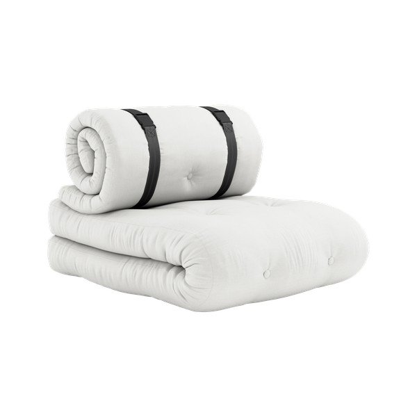 Bijela mekana sklopiva stolica prikladna za eksterijer Karup Design Design OUT ™ Buckle Up White
