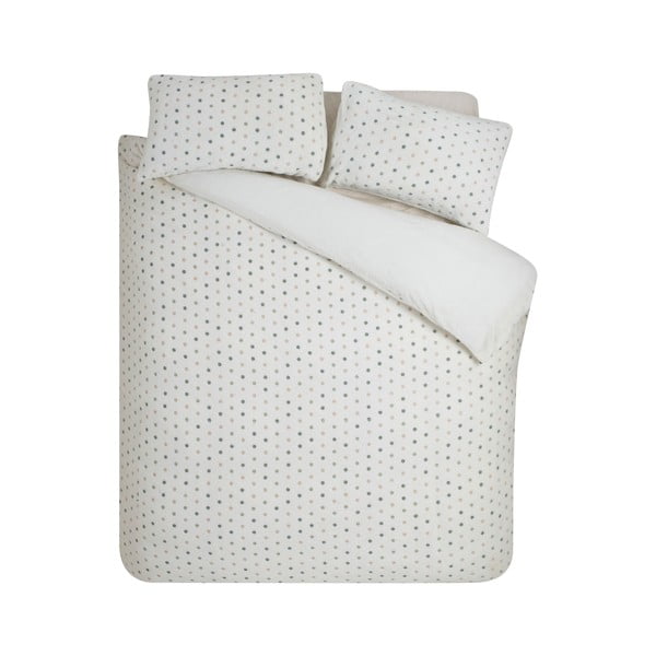 Krem posteljina za krevet za jednu osobu od mikropliša 135x200 cm Cosy Spot – Catherine Lansfield