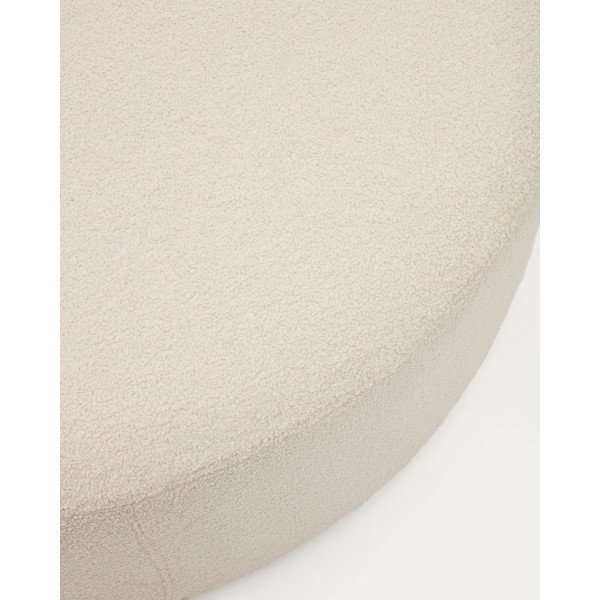 Krem tabure od bouclé tkanine Kaeli – Kave Home-image-3