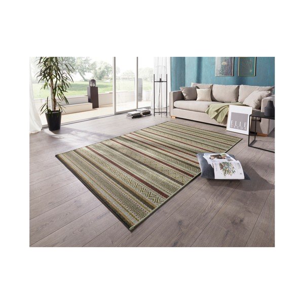 Zeleni tepih pogodan za van Elle Decoration Bloom Rodez, 80 x 150 cm-image-1