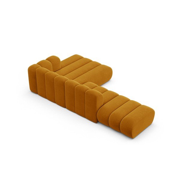 Žuta  kutna garnitura (s desnim kutom) Lupine – Micadoni Home-image-3