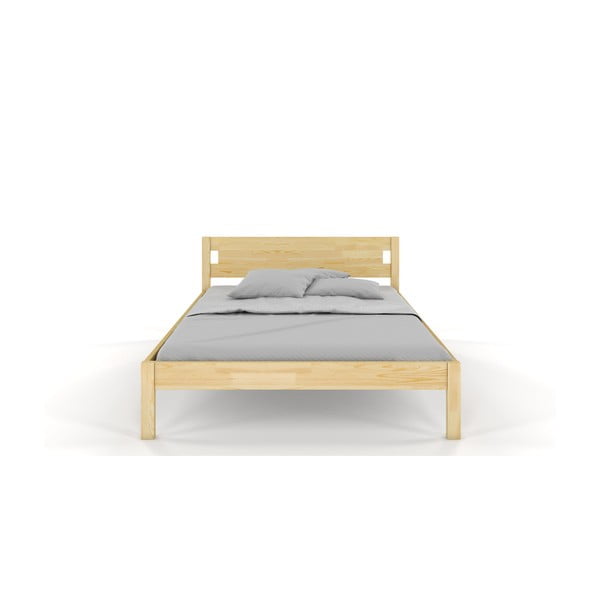 Bračni krevet od borovine 180x200 cm u prirodnoj boji Laxbaken - Skandica-image-1