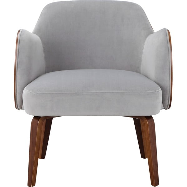 Sivi baršunasti naslonjač Haruko - Støraa-image-1