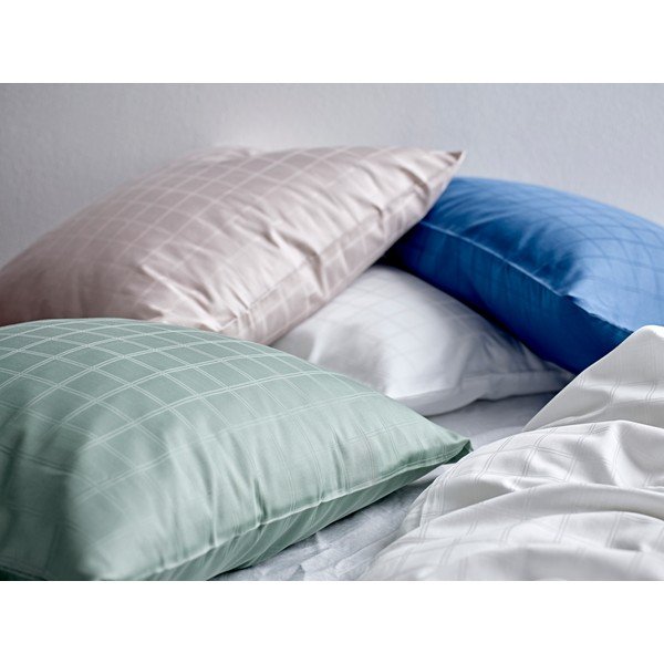 Plava pamučna posteljina za krevet za jednu osobu 140x200 cm Clear - Södahl-image-1