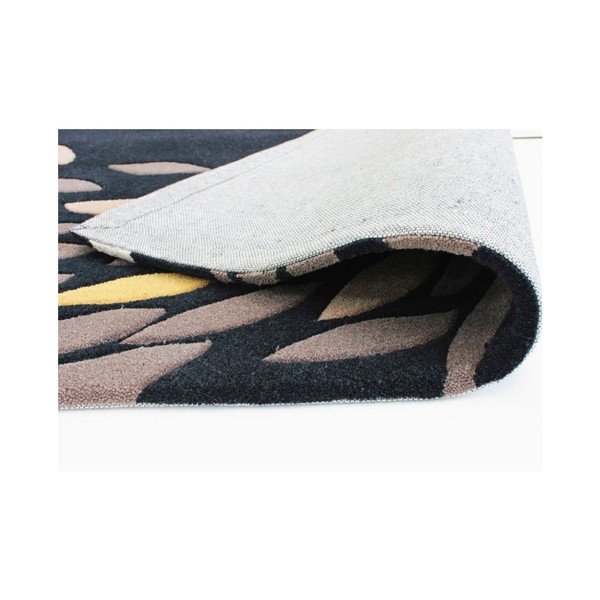 Flair Rugs Swirl crni / zlatni, 160 x 230 cm-image-2