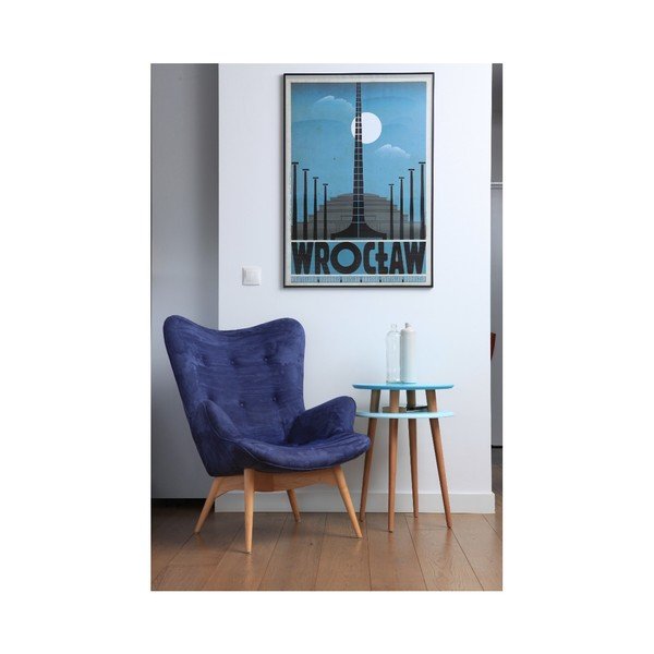 Svijetlo tirkizni stolić Ragaba UFO, Ø 45 cm-image-1