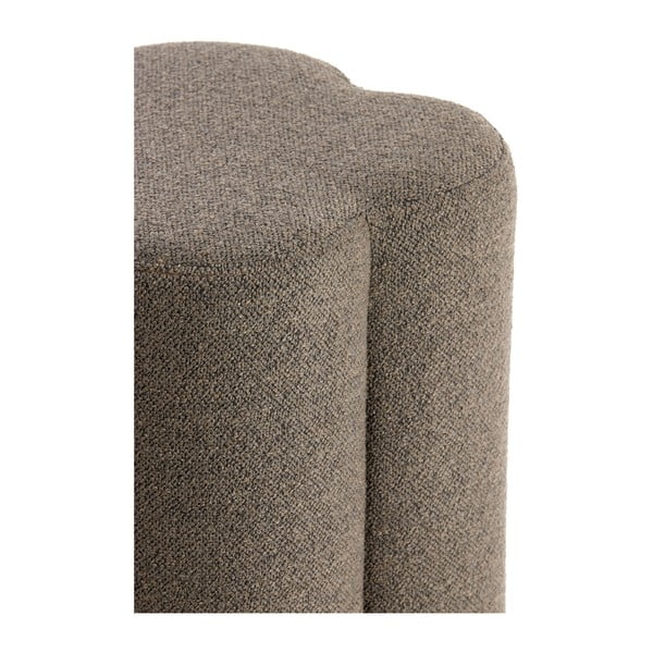 Smeđi tabure od bouclé tkanine Nalani – Light & Living-image-4