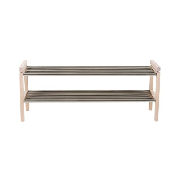 Ormarić za cipele od punog hrasta u prirodnoj boji Confetti – Rowico-image-2