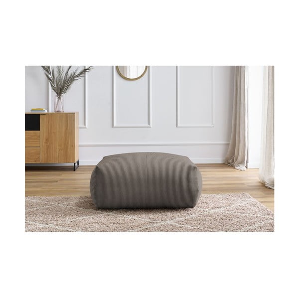 Sivi/smeđi tabure od samta Voltaire – Bobochic Paris-image-4