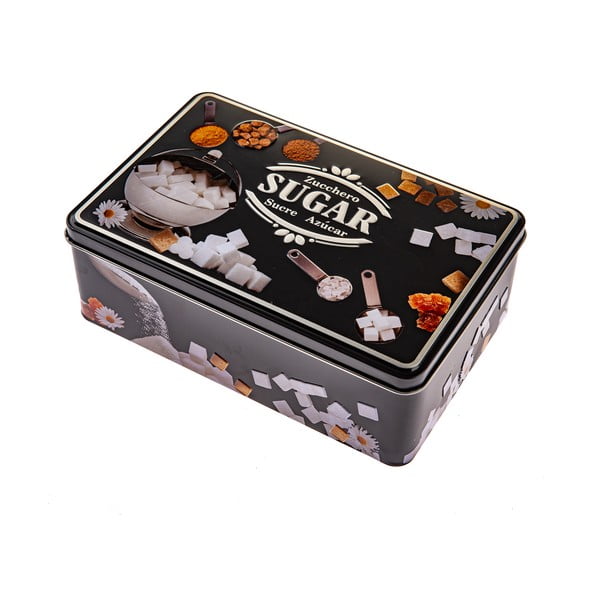 Metalna posuda za namirnice za šećer Black3D – Dakls