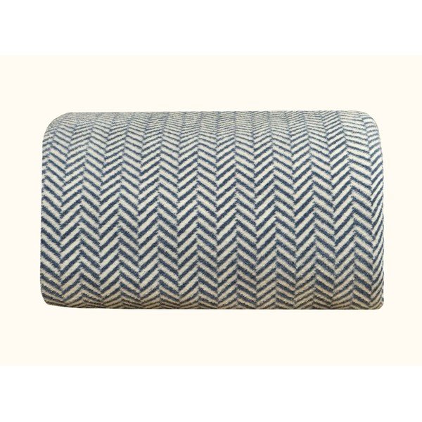 Bijelo-tamnoplavi prekrivač za bračni krevet 200x220 cm Twin - Oyo Concept-image-3