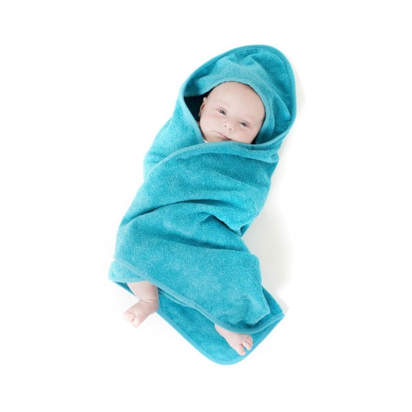 Plavi pamučni dječji ručnik 75x75 cm - Tiseco Home Studio-image-1