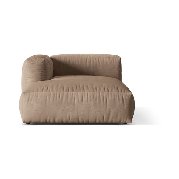 Svjetlo smeđa baršunasti modularna sjedeća garnitura (s lijevim kutom) Martina – Micadoni
