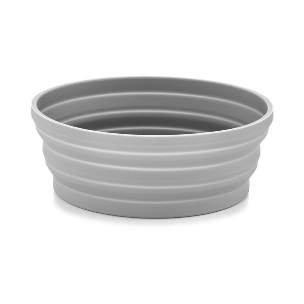 Silikonska sklopiva putna posuda za pse ø 15,5 cm Piega Slate – MiaCara