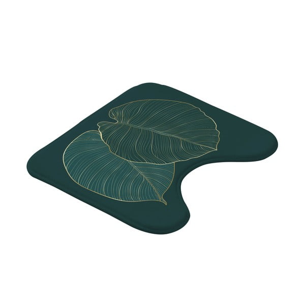 Tamno zelena kupaonska prostirka za WC 45x45 cm Jade – douceur d'intérieur-image-2
