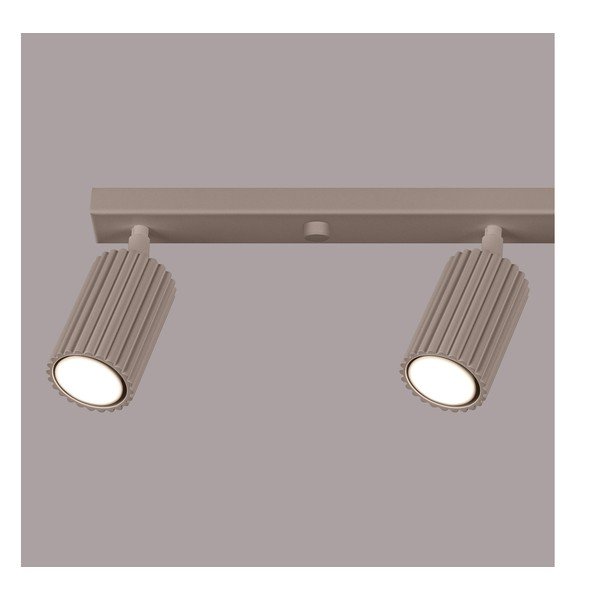 Smeđe-sivi metalni reflektor 6,5x81 cm Gleam – Sollux-image-3