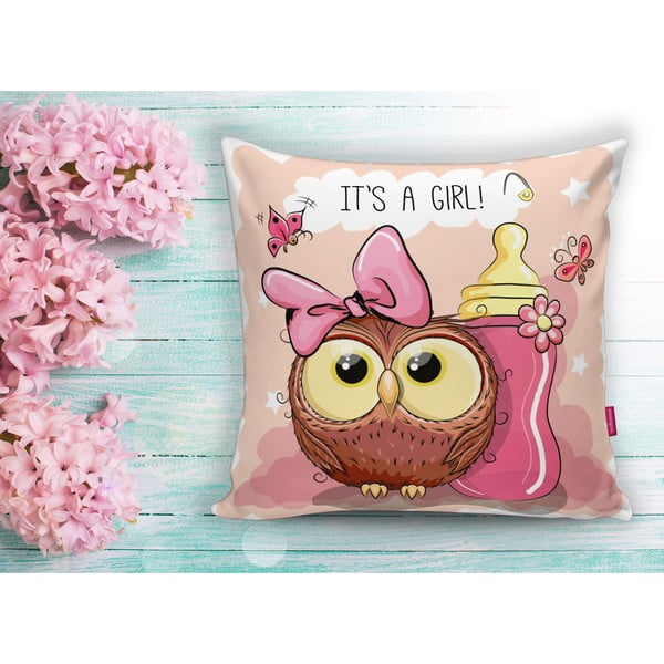 Dječji jastuk 43x43 cm Girl Owl – Mila Home-image-2