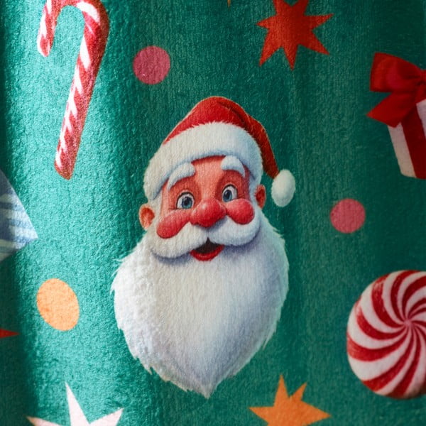 Zelena deka s božićnim motivom od mikropliša 130x170 cm Christmas Icons – Catherine Lansfield-image-2