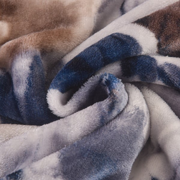 Ljubičasta posteljina za krevet za jednu osobu od mikropliša 140x200 cm Riana – My House-image-1