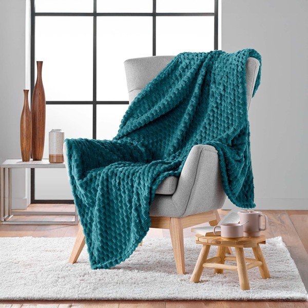 Plava deka od mikroflanela 125x150 cm Mini Frosty – douceur d'intérieur-image-2