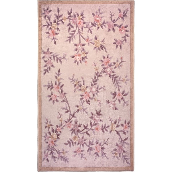 Svijetlo ružičasti perivi tepih 80x50 cm - Vitaus