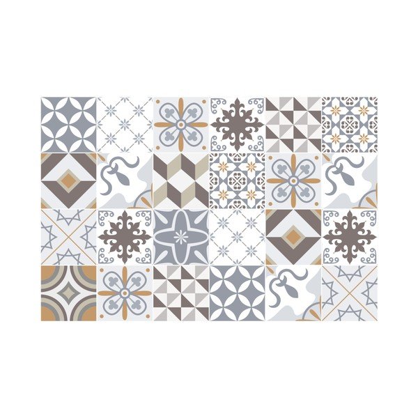 Set od 24 naljepnice Ambiance Beige Tiles-image-1
