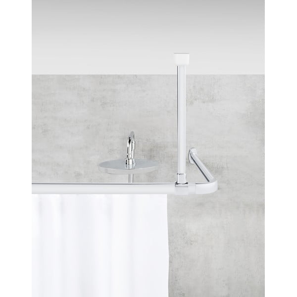 Stropni nosač za tuš zavjesu u sjajno srebrnoj boji Era – Wenko-image-1