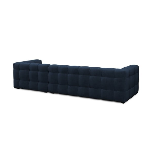 Plava baršunasta kutna garnitura Windsor & Co Sofas Vesta, desni kut-image-4