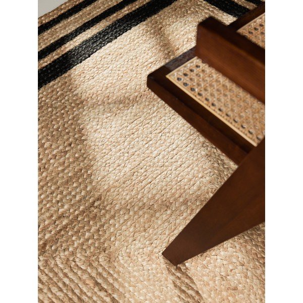 Crni/u prirodnoj boji ručno rađen juten tepih 160x230 cm Jutta – Hanse Home-image-2