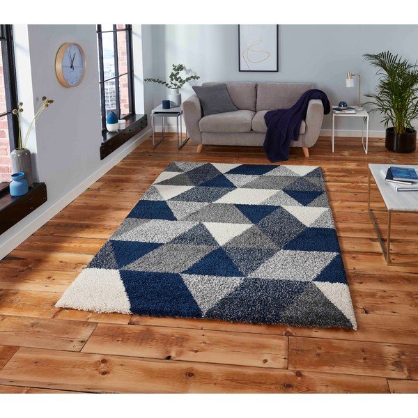Plavo-sivi tepih Think Rugs Royal Nomadic Angles, 160 x 220 cm-image-1
