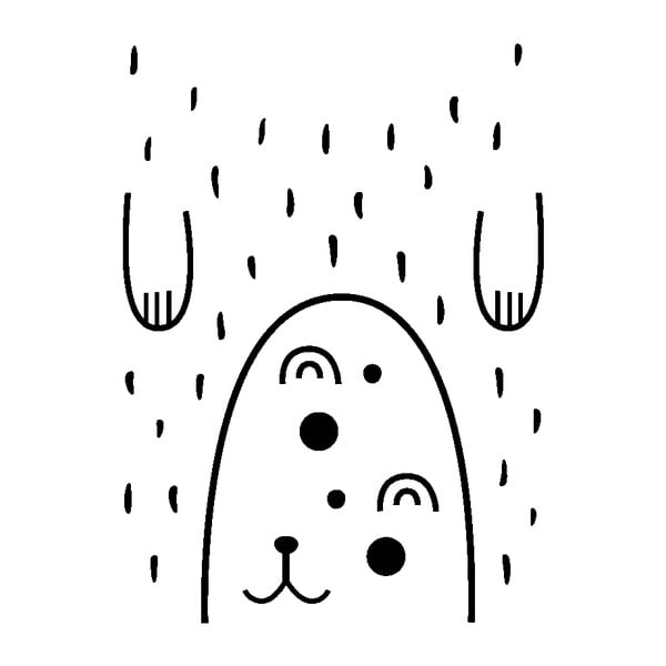 Ambiance zidna naljepnica Happy Bear-image-1