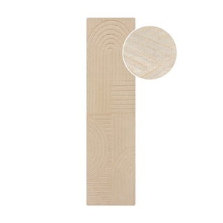 Bež vunena staza 60x230 cm Zen Garden - Flair Rugs