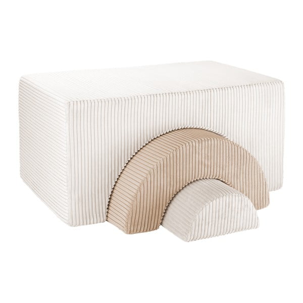 Krem set mekanih igrački od pjene od samta 75x49x37 cm Rainbow Montessori – Wigiwama