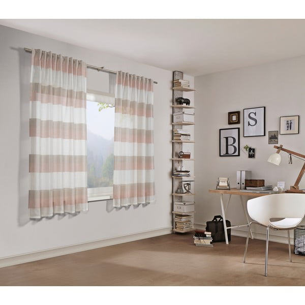 Roza zavjesa 175x140 cm Etamine - Gardinia-image-2