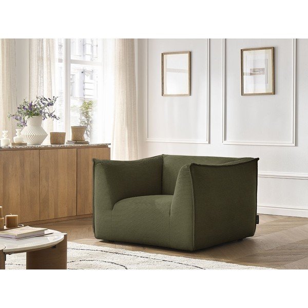 Zelena fotelja od samta Giorgia – Bobochic Paris-image-1