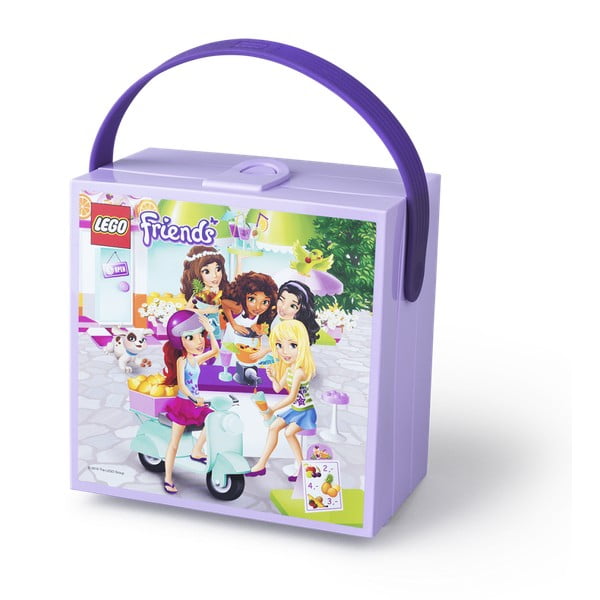 Ljubičasta kutija za pohranu s ručkom LEGO® Friends