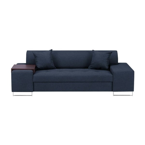 Plava sofa s nogicama u srebrnoj Cosmopolitan Design Orlando, 220 cm
