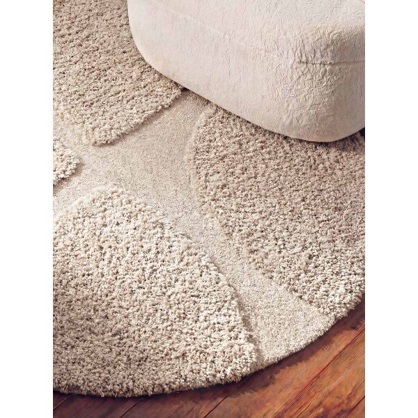 Krem ručno rađen okrugao tepih ø 160 cm Lambeth Jasper – Ted Baker-image-2