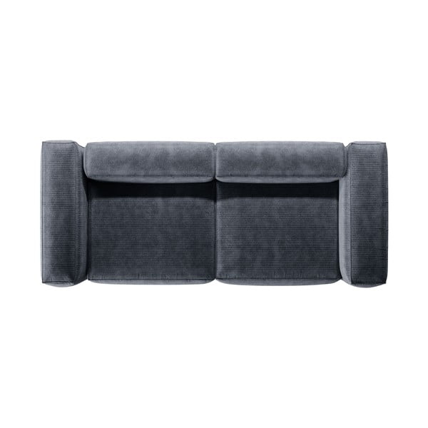 Prljavo plava sofa od samta 264 cm Bergamo – Cosmopolitan Design-image-3