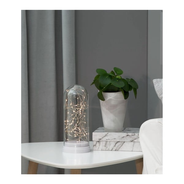 Bijela LED rasvjetna dekoracija Best Season Glass Dome, visine 25 cm-image-4