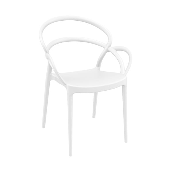 Set od 4 bijele vrtne stolice Resol Mila