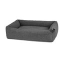 Tamno sivi krevet za pse od boucle tkanine 71x91 cm Senso Graphite M – MiaCara
