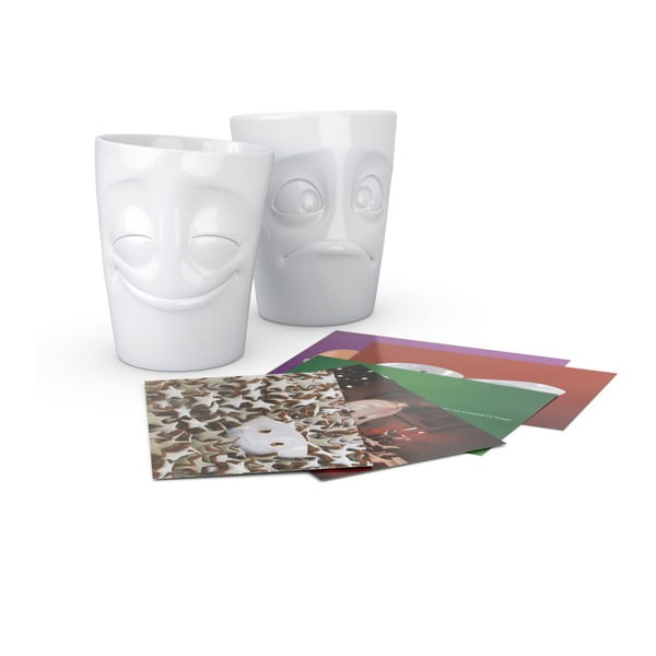 Set od dvije bijele porculanske šalice 58products Chery & Baffled-image-3