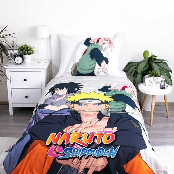 Pamučna dječja posteljina za krevet za jednu osobu 140x200 cm Naruto – Jerry Fabrics-image-2