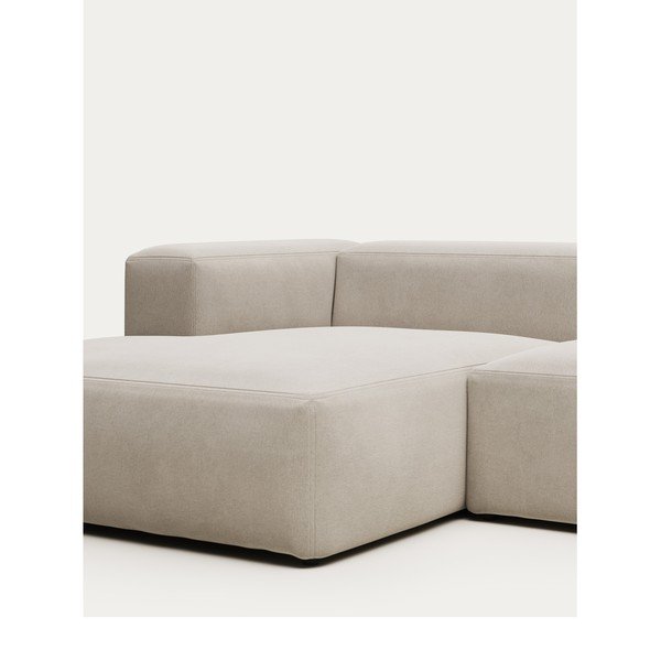 Bež kutna garnitura (s lijevim kutom) Blok – Kave Home-image-1