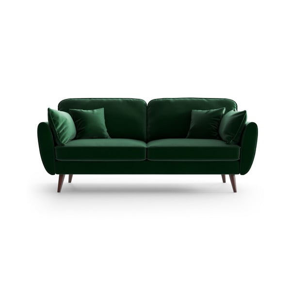 Zeleni baršunasti kauč My Pop Design Auteuil